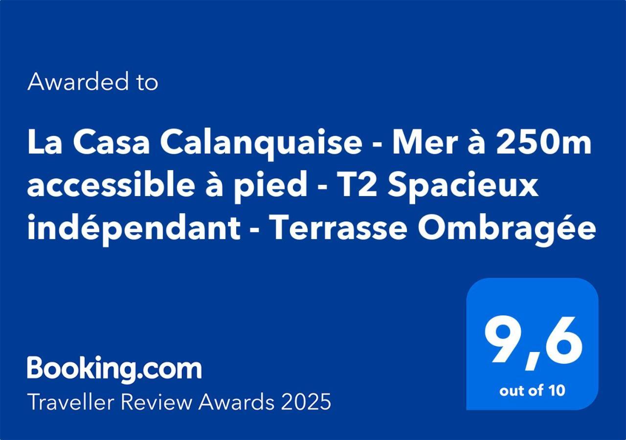 La Casa Calanquaise - Mer A 250M Accessible A Pied - T2 Spacieux Independant - Terrasse Ombragee Ансюе-ла-Редонн Екстер'єр фото